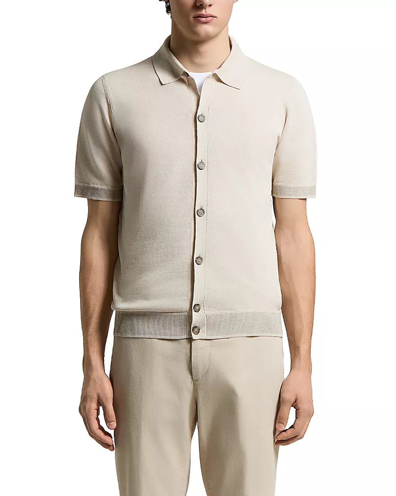 Peserico Regular Fit Button Front Sweater Shirt
