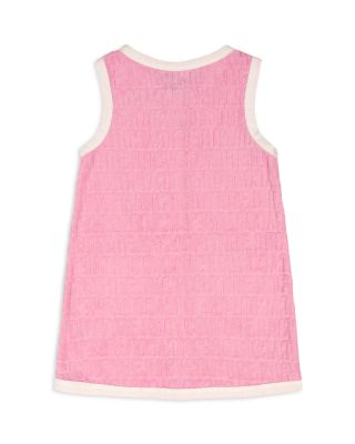 Girls' Jacquard Embossed Loop Terry Dress - Little Kid