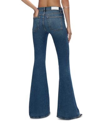 The Strutter Mid Rise Flare Leg Jeans in Sonoma Indigo