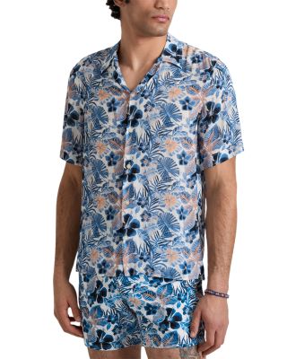 Island Flowers Viscose Bowling Shirt 