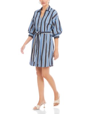 Blaire Lantern Sleeve Tie Dress