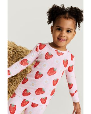 Girls' Penny Pointelle Long Sleeve Basic Pajamas - Little Kid