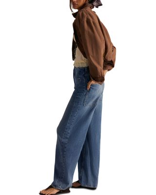 Truro High Rise Baggy Puddle Jeans in Water Stone