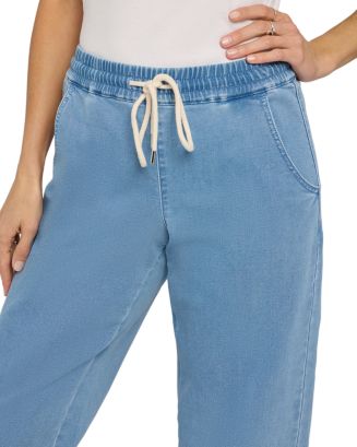 NYDJ Relaxed Drawstring Pull On Denim Pants | Bloomingdale's Women