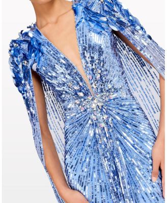 Goldfinger Sequin-Embellished Maxi Dress