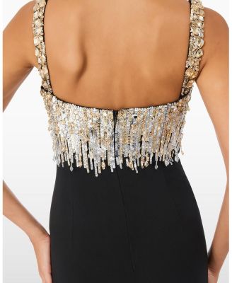  Lalala Embellished-Upper Sleeveless Dress