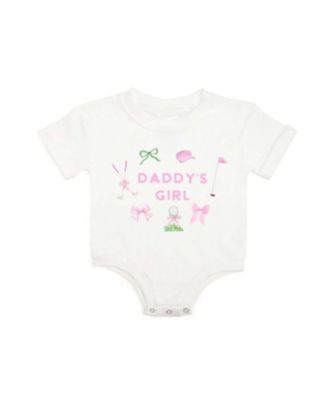 Girls' Daddy's Girl Golf Icon Short Sleeve Romper - Baby