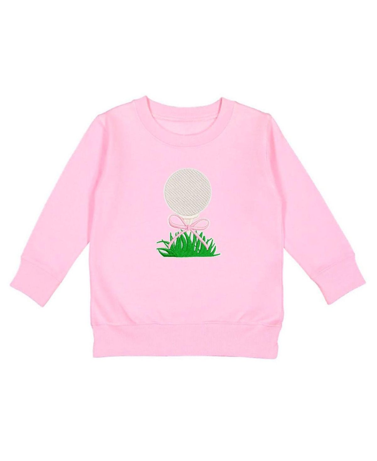 Sweet Wink Girls' Golf Tee Bow Patch Sweatshirt - Baby, Little Kid