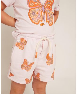 Girls' Recycled Cotton Butterfly Cropped Short - Baby, Little Kid