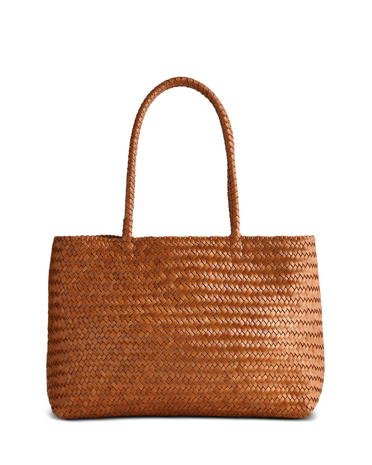 Madewell Transport E/W Woven Leather Tote