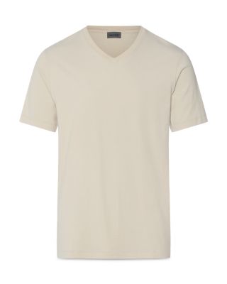 Cotton Solid V Neck Tee