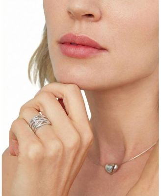  Sterling Silver Lattice Ring