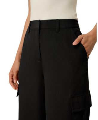  Silk Crepe Cargo Pant