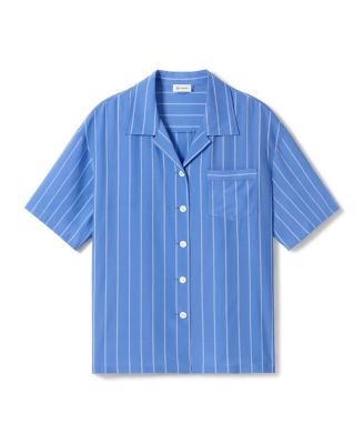  Amalfi Striped Cuban Collar Shirt