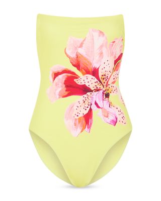 Songe D'Iris Strapless One Piece Swimsuit