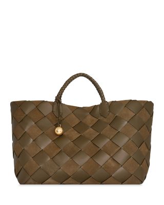 Frankie Large Woven Leather Tote Bag