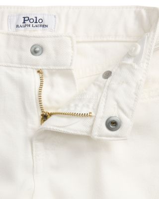 Girls' Eyelet Cuff Cotton Denim Wide Leg Jeans - Big Kid