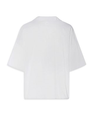 Sleep & Lounge Woven Button Front Shirt