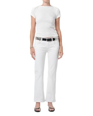  Goldie Mid Rise Kick Flare Jeans in Pashmina