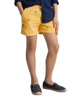 Boys' Polo Prepster Embroidered Corduroy Shorts - Little Kid, Big Kid