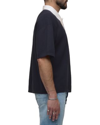 Contrast Collar Polo Shirt