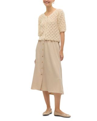 O Neck Button Cardigan