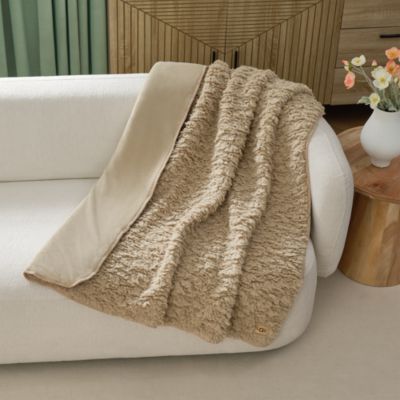 Shira Textured Sherpa Throw Blanket