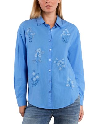 Poetic Floral Embroidered Shirt