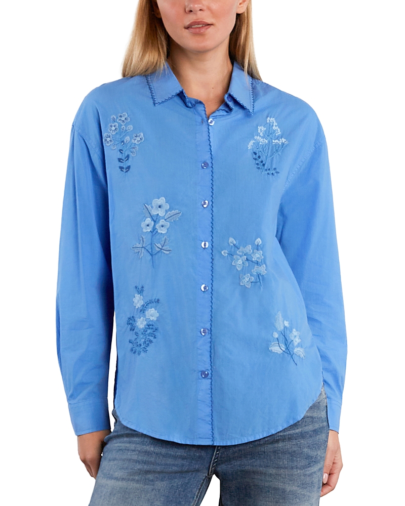 Billy T Poetic Floral Embroidered Shirt