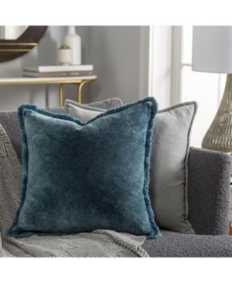 Washed Cotton Velvet Decorative Pillow