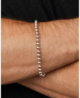  Sterling Silver Baller Bead Bracelet
