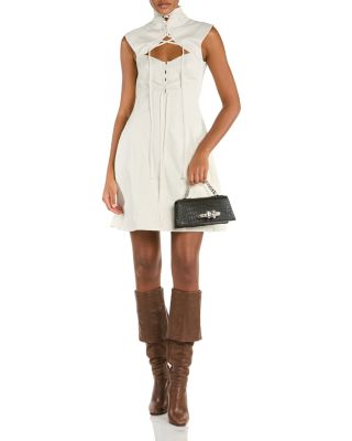 Small Croc Embossed Leather Handbag