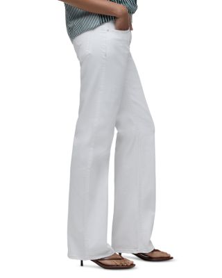 Kelli Low Rise Loose Straight Jeans in White