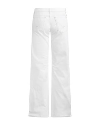 Kelli Low Rise Loose Straight Jeans in White