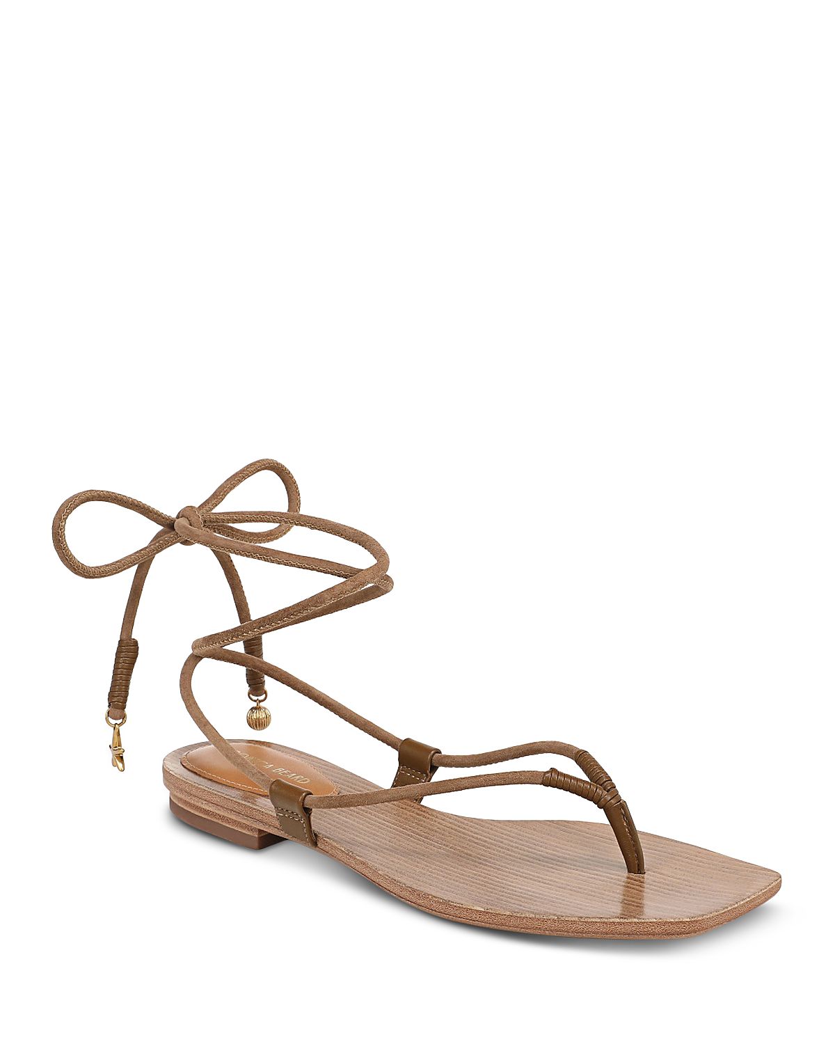 Veronica Beard Women's Rosetta Ankle Tie Sandals