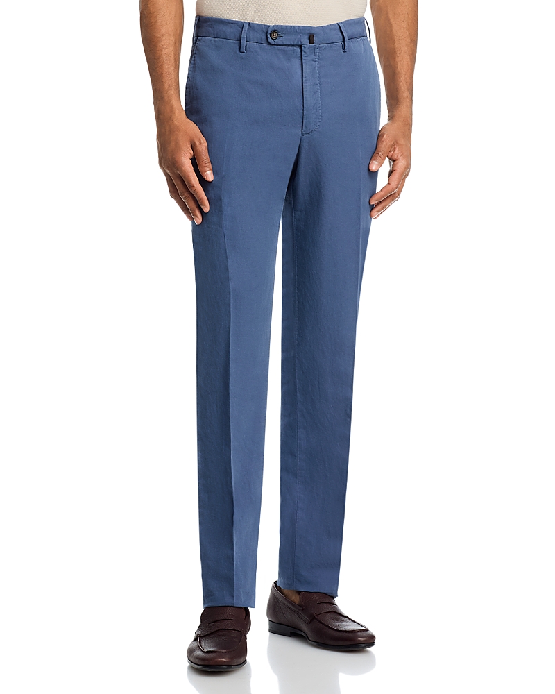 Slowear Incotex Regular Fit Linen & Cotton Garment-Dyed Chinolino Pants