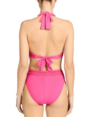 Isabelle Halter Bikini Top & High Waist Bikini Bottoms