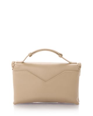 Knot Lock Intrecciato Leather Crossbody Bag