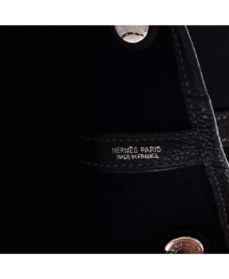 36 Garden Party Tote Toile and Leather