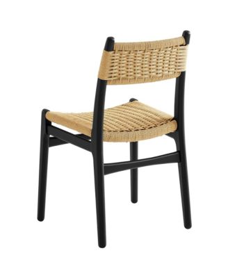 Wynn Rope and Wood Dining Side Chairs, Set of 2