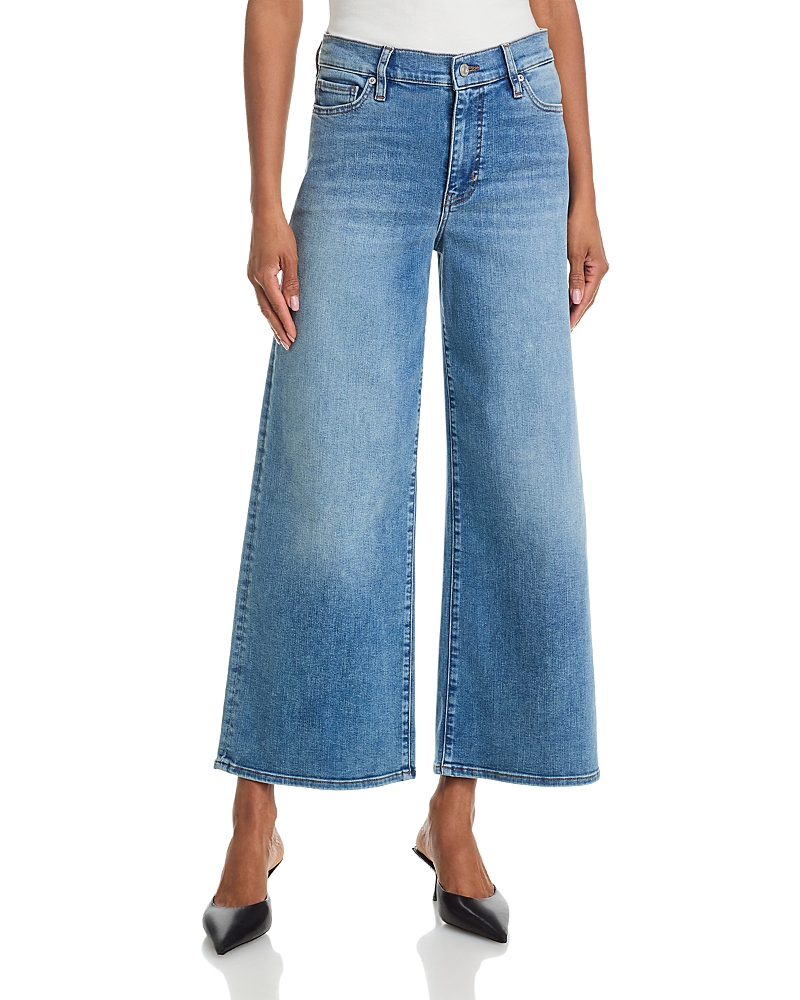 Frame Le Pixie Slim Palazzo Jeans in Gossamer