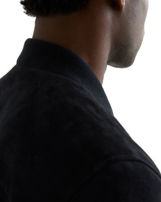 Bild Suede Zip Through Bomber Jacket