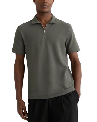 Forno Half Zip Textured Polo Shirt