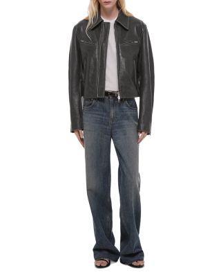 Wardrobe High Rise Jeans in Tinted Vintage Blue