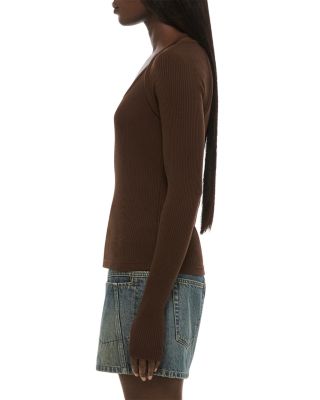 Ribbed Shrug Top