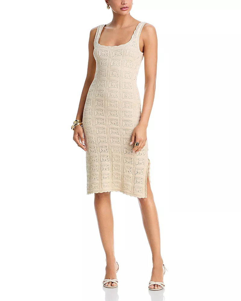 French Connection Nellis Crocheted Midi Dress