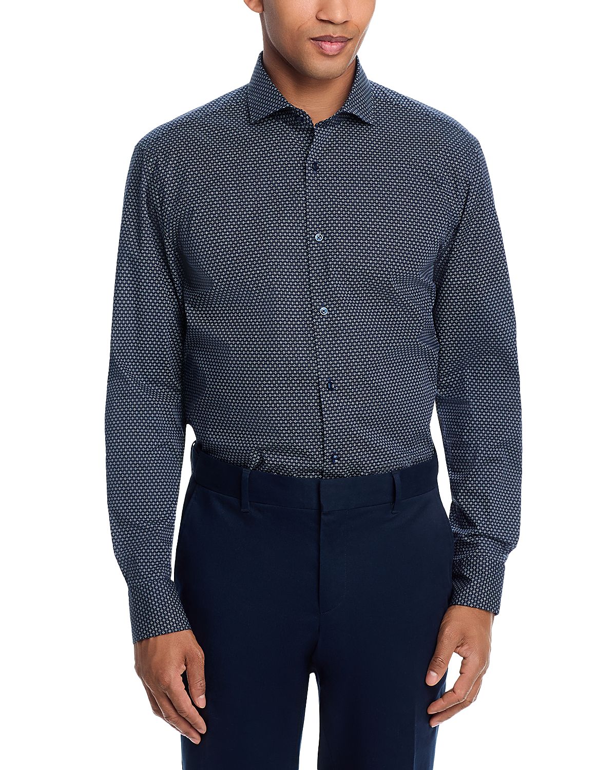 Boss Hank Pattern Slim Fit Dress Shirt