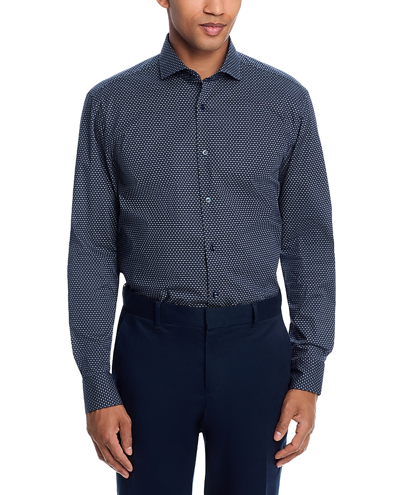 Boss Hank Pattern Slim Fit Dress Shirt