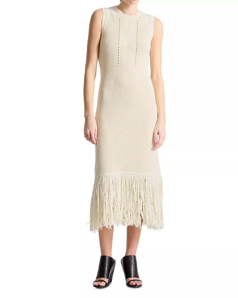 Saint Art Jovie Fringe Knit Dress