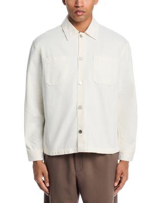 Regular Fit Linen Blend Shirt Jacket